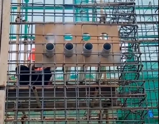人防套管预埋现场
